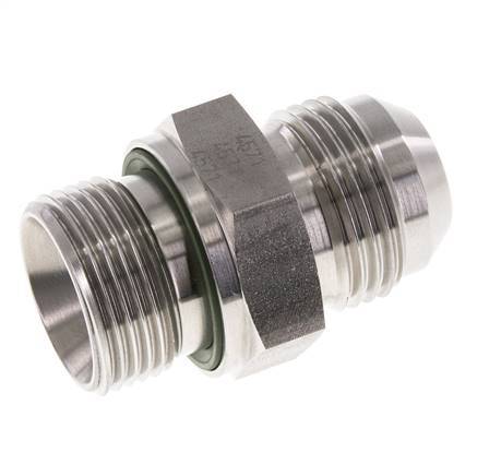 JIC Dubbele Nippel G3/4'' X UN 1-1/16''-12 RVS FKM 210bar