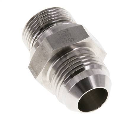 JIC Dubbele Nippel G3/4'' X UN 1-1/16''-12 RVS FKM 210bar