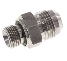 JIC Dubbele Nippel G3/8'' X UNF 7/8''-14 RVS FKM 210bar