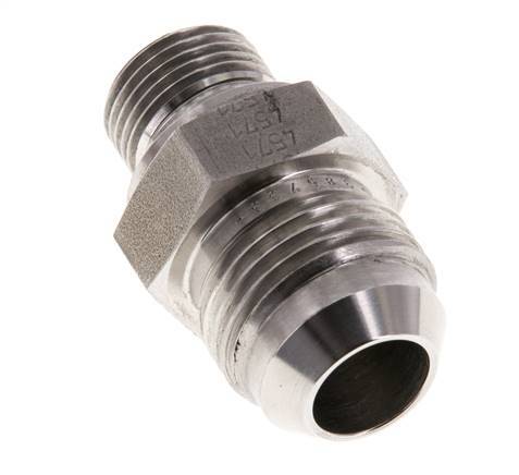 JIC Dubbele Nippel G3/8'' X UNF 7/8''-14 RVS FKM 210bar