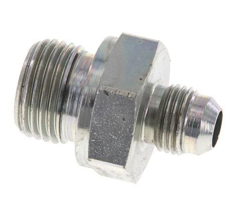 JIC Double Nipple G1/2'' x UNF 9/16''-18 Steel NBR 275bar (3863.75psi) [2 Pieces]