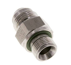 JIC Dubbele Nippel G3/8'' X UNF 3/4''-16 RVS FKM 275bar
