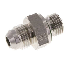 JIC Dubbele Nippel G1/4'' X UNF 9/16''-18 RVS FKM 275bar