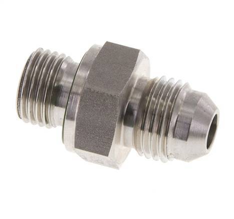 JIC Dubbele Nippel G1/4'' X UNF 9/16''-18 RVS FKM 275bar