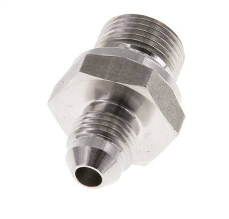 JIC Dubbele Nippel G3/8'' X UNF 1/2''-20 RVS FKM 275bar