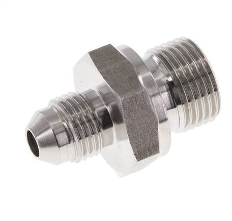 JIC Dubbele Nippel G3/8'' X UNF 1/2''-20 RVS FKM 275bar