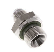 JIC Dubbele Nippel G3/8'' X UNF 1/2''-20 RVS FKM 275bar