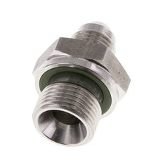 JIC Dubbele Nippel G3/8'' X UNF 1/2''-20 RVS FKM 275bar