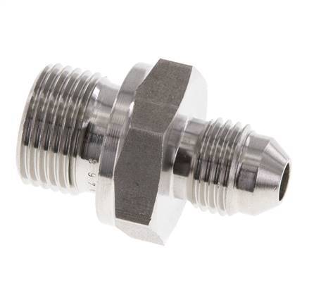 JIC Dubbele Nippel G3/8'' X UNF 1/2''-20 RVS FKM 275bar