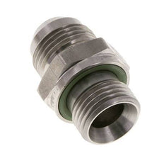 JIC Dubbele Nippel G1/2'' X UNF 7/8''-14 RVS FKM 210bar