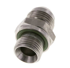 JIC Dubbele Nippel G1/2'' X UNF 7/8''-14 RVS FKM 210bar