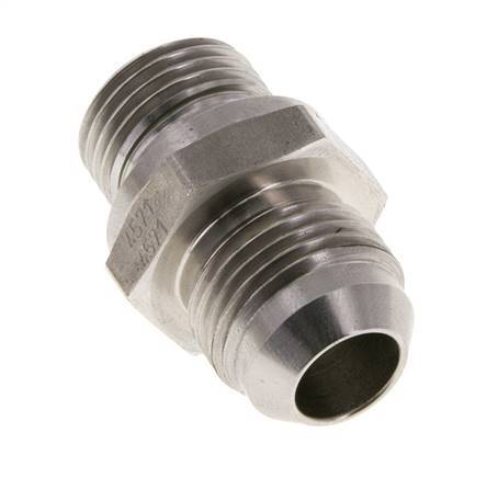JIC Dubbele Nippel G1/2'' X UNF 7/8''-14 RVS FKM 210bar