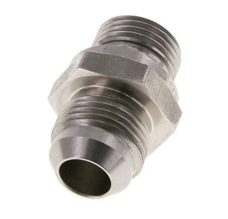 JIC Dubbele Nippel G1/2'' X UNF 7/8''-14 RVS FKM 210bar