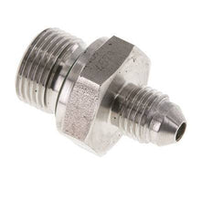 JIC Dubbele Nippel G3/8'' X UNF 7/16''-20 RVS FKM 310bar