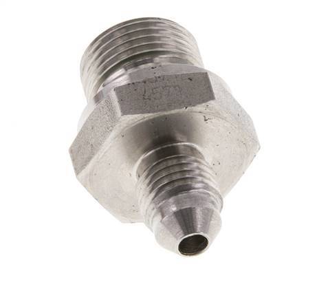 JIC Dubbele Nippel G3/8'' X UNF 7/16''-20 RVS FKM 310bar