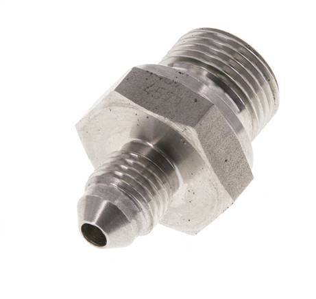 JIC Dubbele Nippel G3/8'' X UNF 7/16''-20 RVS FKM 310bar