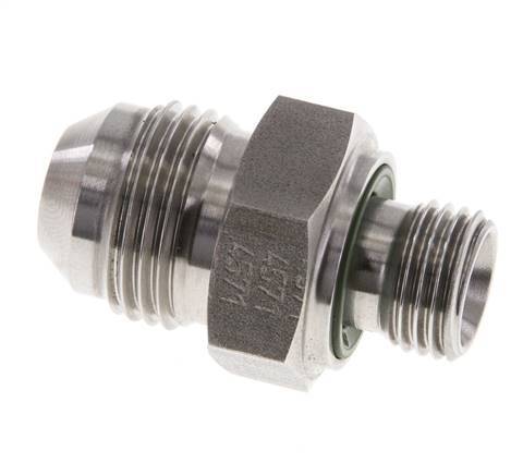 JIC Dubbele Nippel G1/4'' X UNF 3/4''-16 RVS FKM 275bar