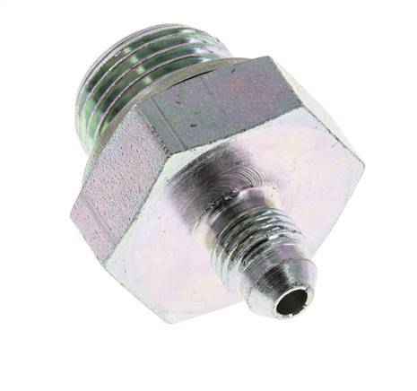 JIC Dubbele Nippel G1/2'' X UNF 7/16''-20 Staal NBR 310bar