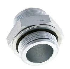 JIC Dubbele Nippel G1 1/2'' X UN 1-7/8''-12 Staal NBR 105bar