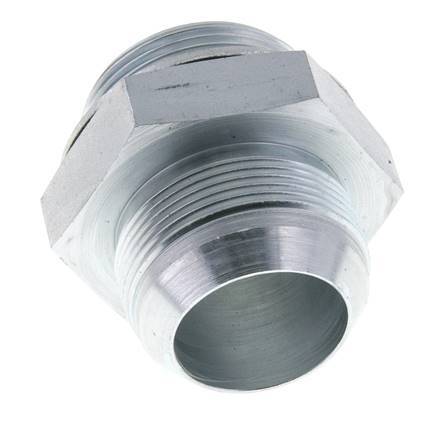 JIC Dubbele Nippel G1 1/2'' X UN 1-7/8''-12 Staal NBR 105bar