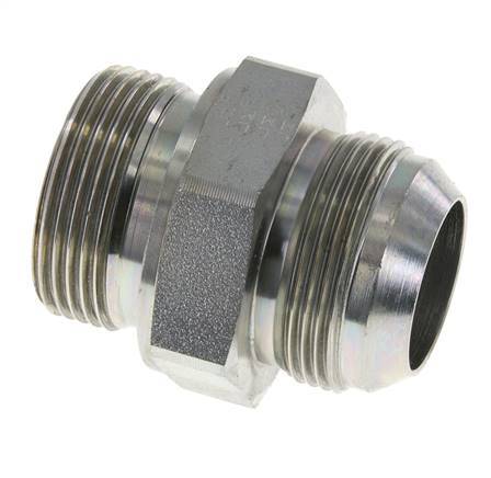 JIC Dubbele Nippel G1 1/4'' X UN 1-5/8''-12 Staal NBR 140bar