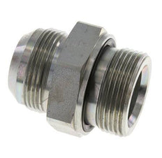 JIC Dubbele Nippel G1 1/4'' X UN 1-5/8''-12 Staal NBR 140bar
