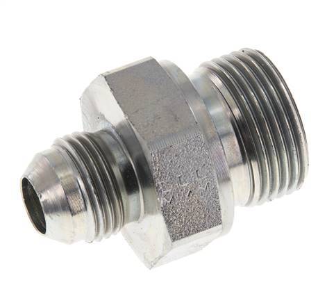 JIC Double Nipple G3/4'' x UNF 3/4''-16 Steel NBR 275bar (3863.75psi)