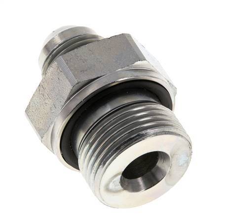 JIC Dubbele Nippel G3/4'' X UNF 3/4''-16 Staal NBR 275bar