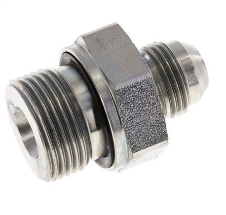 JIC Dubbele Nippel G3/4'' X UNF 3/4''-16 Staal NBR 275bar