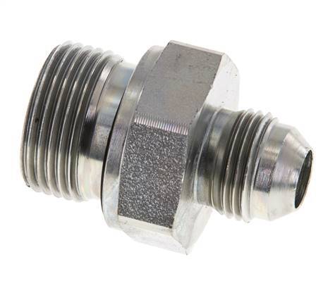 JIC Dubbele Nippel G3/4'' X UNF 3/4''-16 Staal NBR 275bar