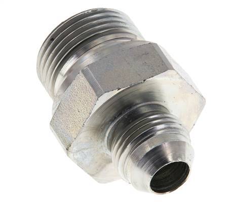 JIC Dubbele Nippel G3/4'' X UNF 3/4''-16 Staal NBR 275bar