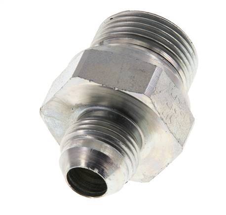 JIC Dubbele Nippel G3/4'' X UNF 3/4''-16 Staal NBR 275bar