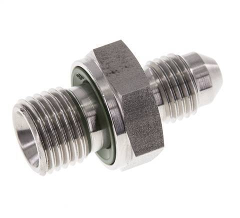 JIC Dubbele Nippel G1/4'' X UNF 7/16''-20 RVS FKM 310bar