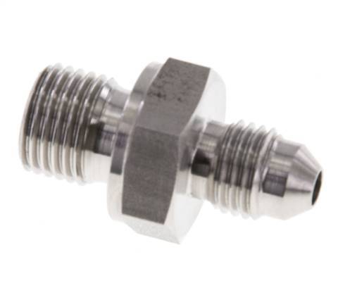 JIC Dubbele Nippel G1/4'' X UNF 7/16''-20 RVS FKM 310bar
