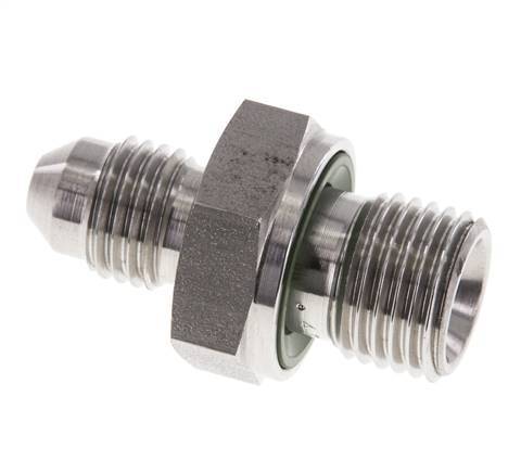 JIC Dubbele Nippel G1/4'' X UNF 7/16''-20 RVS FKM 310bar