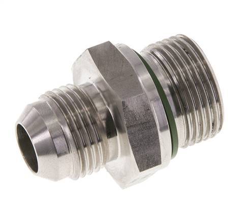 JIC Dubbele Nippel G3/4'' X UNF 7/8''-14 RVS FKM 210bar