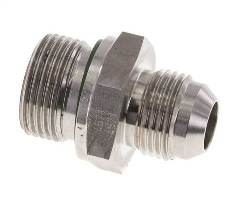 JIC Dubbele Nippel G3/4'' X UNF 7/8''-14 RVS FKM 210bar
