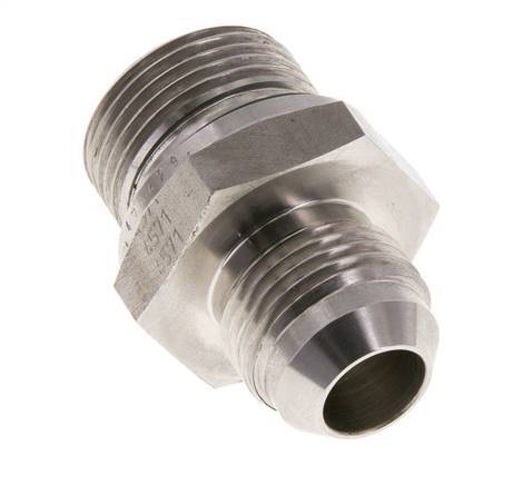 JIC Dubbele Nippel G3/4'' X UNF 7/8''-14 RVS FKM 210bar