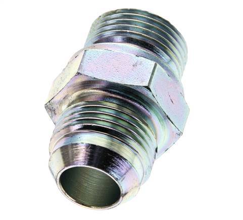 JIC Dubbele Nippel M27 X 2 X UN 1-1/16''-12 Staal NBR 210bar