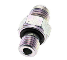 JIC Dubbele Nippel M12 X 1.5 X UNF 1/2''-20 Staal NBR 275bar