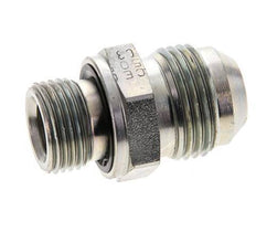 JIC Dubbele Nippel M18 X 1.5 X UNF 7/8''-14 Staal NBR 210bar