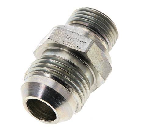 JIC Dubbele Nippel M18 X 1.5 X UNF 7/8''-14 Staal NBR 210bar