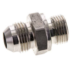 JIC Dubbele Nippel M18 X 1.5 X UNF 3/4''-16 RVS FKM 275bar