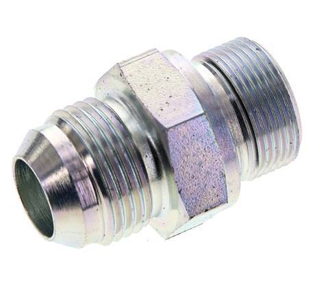 JIC Dubbele Nippel M26 X 1.5 X UN 1-1/16''-12 Staal NBR 210bar