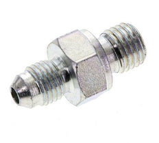 JIC Dubbele Nippel M12 X 1.5 X UNF 7/16''-20 Staal NBR 310bar