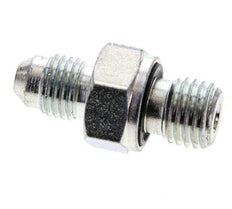 JIC Dubbele Nippel M12 X 1.5 X UNF 7/16''-20 Staal NBR 310bar