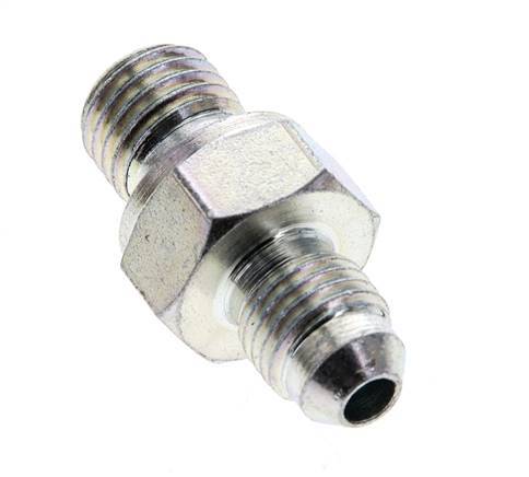 JIC Dubbele Nippel M12 X 1.5 X UNF 7/16''-20 Staal NBR 310bar