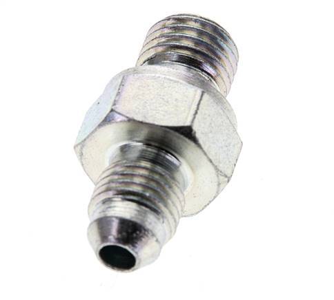 JIC Dubbele Nippel M12 X 1.5 X UNF 7/16''-20 Staal NBR 310bar