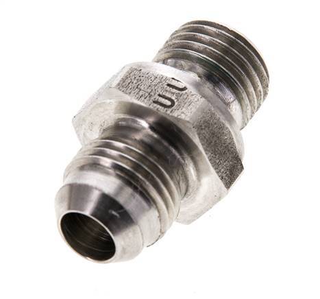 JIC Dubbele Nippel M14 X 1.5 X UNF 9/16''-18 RVS FKM 275bar