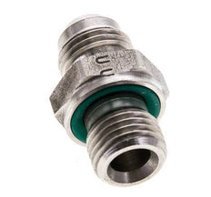 JIC Dubbele Nippel M14 X 1.5 X UNF 9/16''-18 RVS FKM 275bar